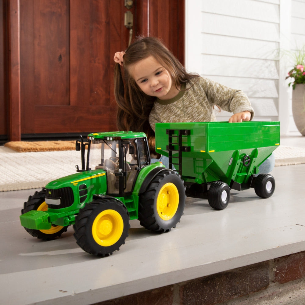 1:16 Big Farm John Deere 7430 Tractor with Gravity Wagon