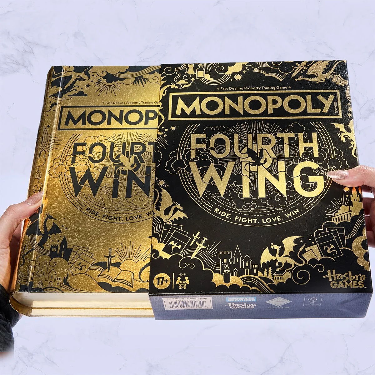 Monopoly Fourth Wing Edition Board Game for Adults & Teens, 2–6 Players