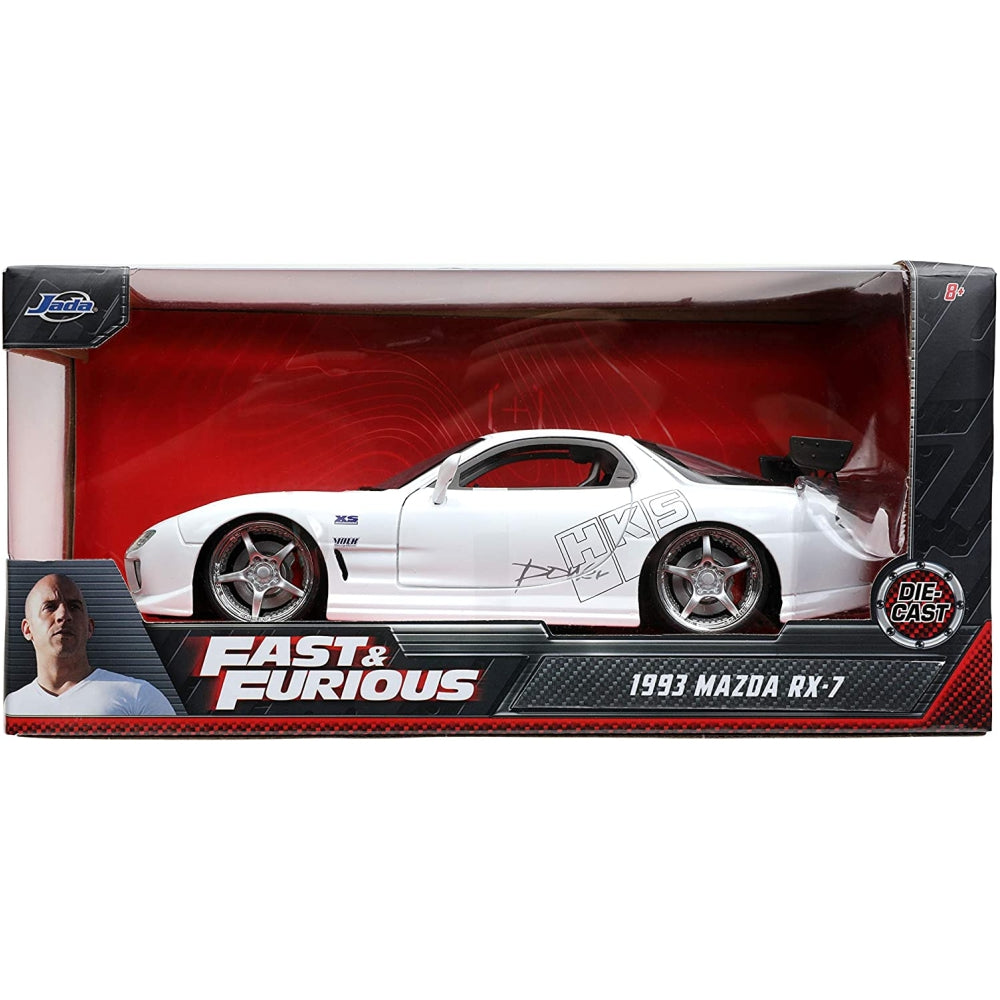 Fast & Furious 1:24 1992 Mazda RX-7 Die-cast Car, Toys for Kids and Adults