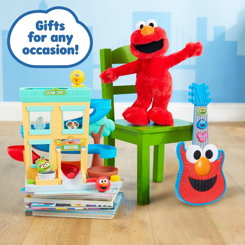 Sesame Street Rock with Elmo Guitar – Lights & Sounds Musical Pretend Play Toy for Kids (Ages 2+)