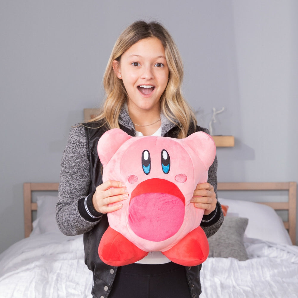 Club Mocchi- Mocchi- Inhaling Kirby Mega Plush Toy, 13 inch