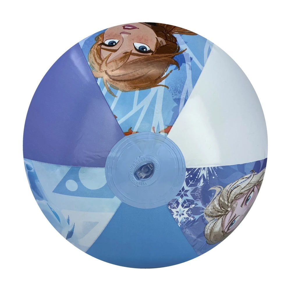 Frozen 2 Inflatable Beach Ball 13.5 in. Anna, Elsa, and Olaf with Vinyl Plastic Repair Kit