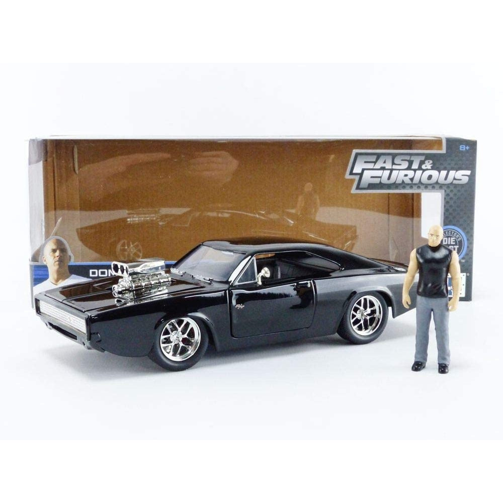 Jada JA30737 1:24 Diecast 1970 Dodge Charger (Street) with Dom Toretto Figure