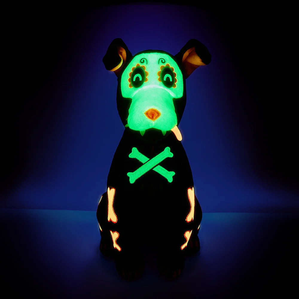 Día De Los Muertos 13&quot; Glow-In-The-Dark Dog Plush By Kidrobot
