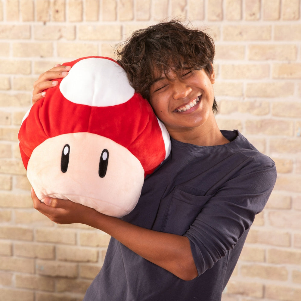 Mocchi- Super Mario™ Super Mushroom Mega Plush Toy, 15 inch