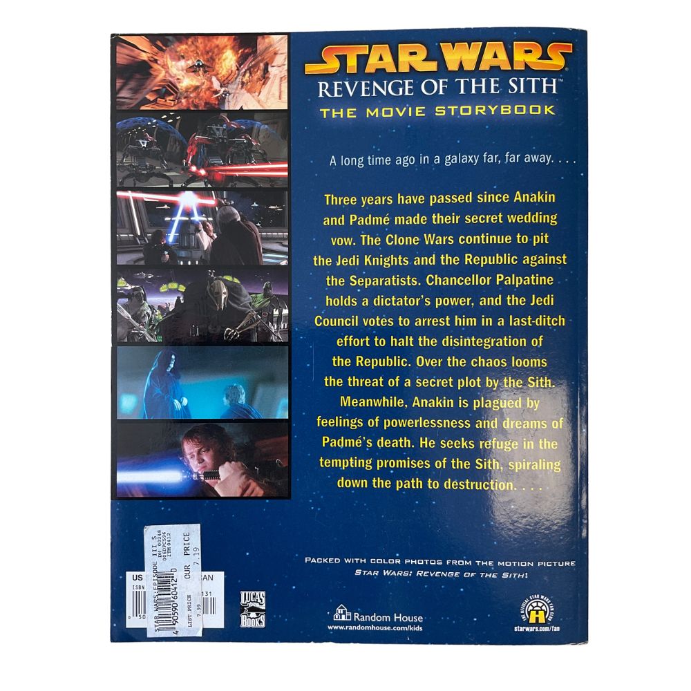 Star Wars Revenge of the Sith Movie Storybook by Alice Alfonsi