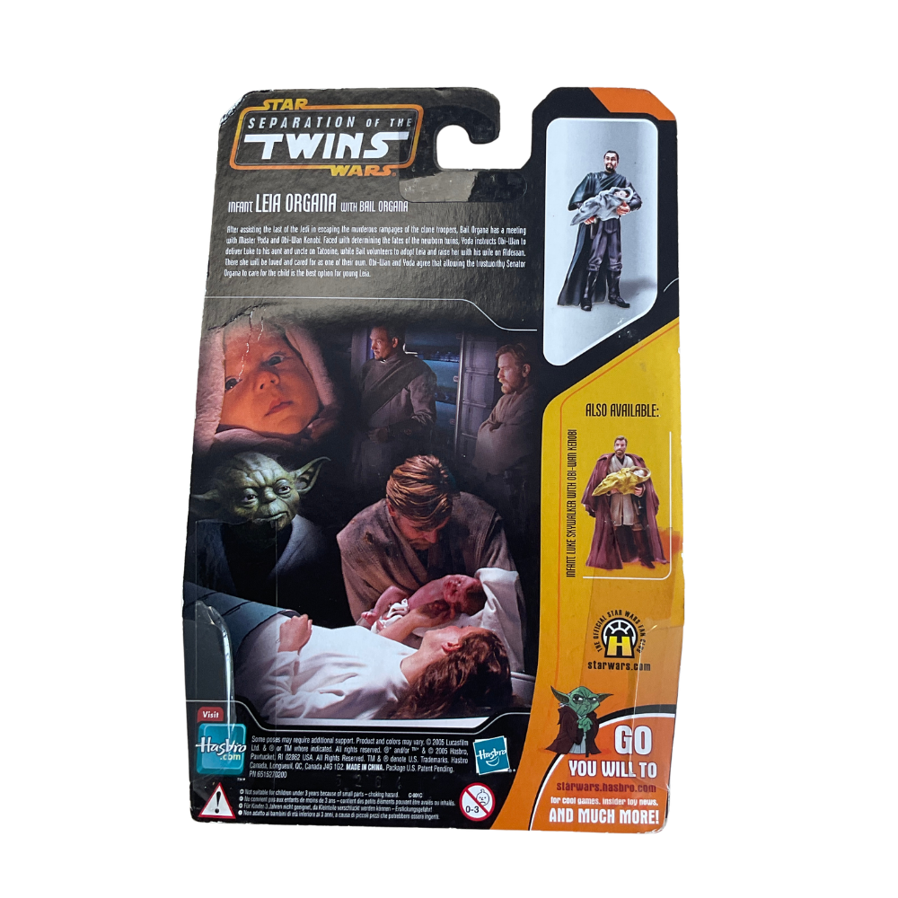 Star Wars Revenge of the Sith Infant Leia Organa with Bail Organa Figure Set