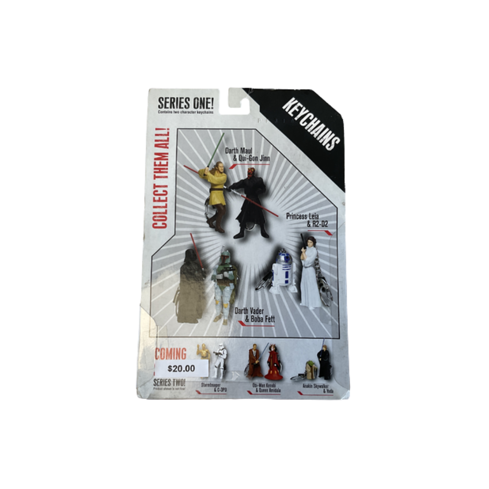 Star Wars Series One Keychains - Darth Vader & Boba Fett Collectible 2-Pack