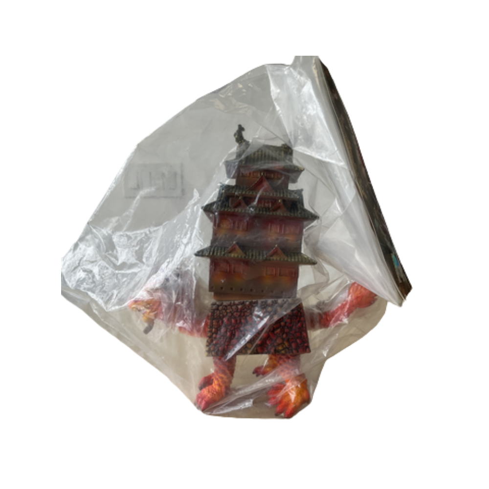 SEBI Originals Japanese Castle Monster Figure with Drawstring Bag