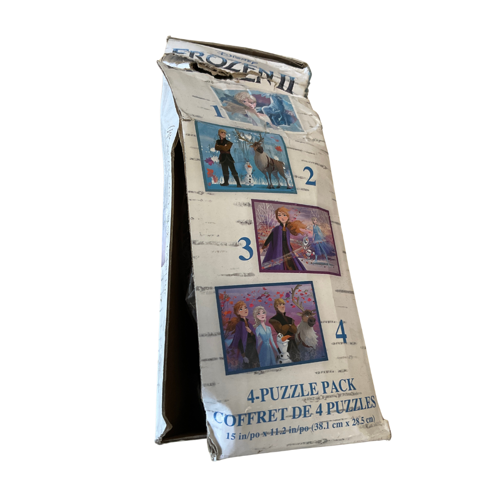 Disney Frozen II 4-Puzzle Pack – 4 x 24-Piece Puzzle Set