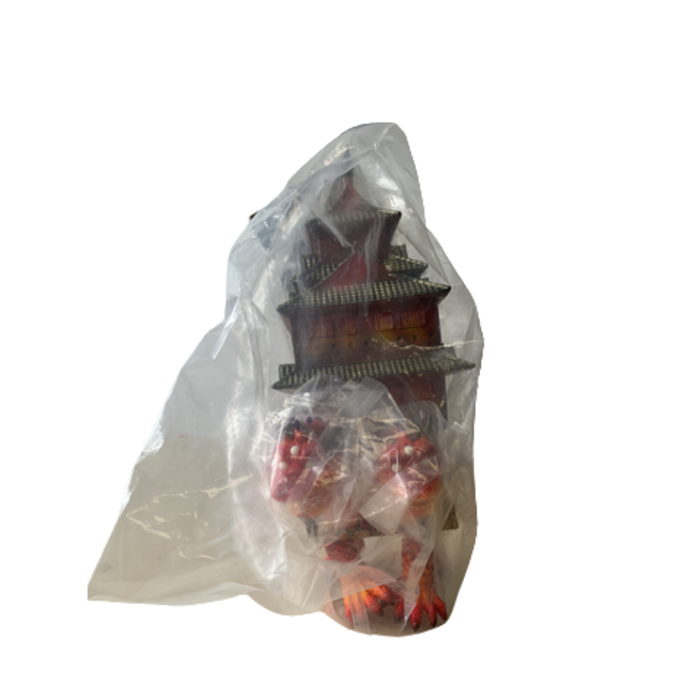 SEBI Originals Japanese Castle Monster Figure with Drawstring Bag