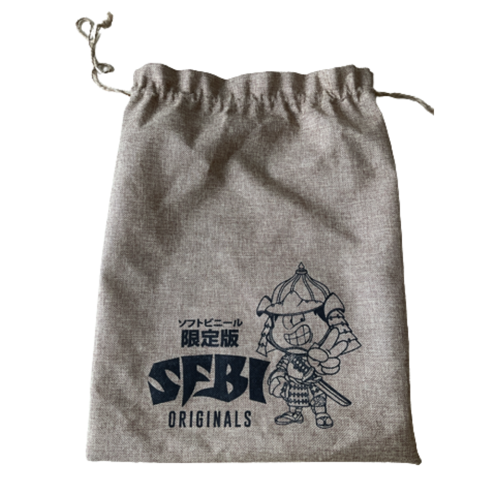 SEBI Originals Japanese Castle Monster Figure with Drawstring Bag