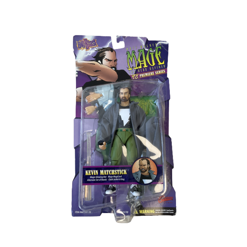 Kevin Matchstick Mage: The Hero Defined Big Blast 1998 Premiere Series Action Figure Collectible