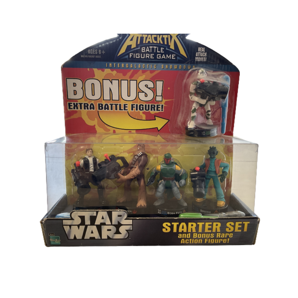 Star Wars Attacktix Battle Figure Game Starter Set with Bonus Rare Action Figure