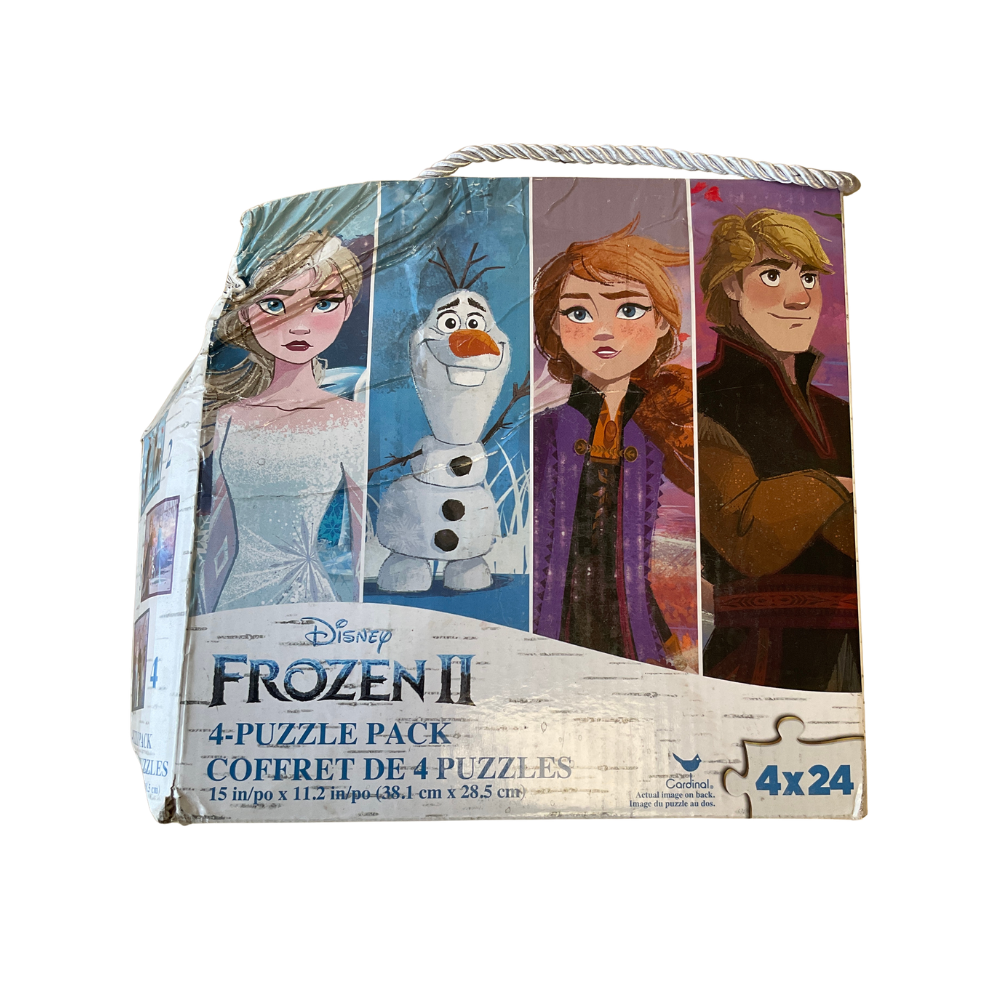 Disney Frozen II 4-Puzzle Pack – 4 x 24-Piece Puzzle Set