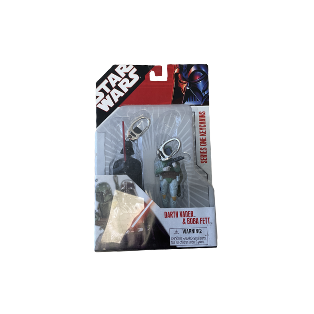 Star Wars Series One Keychains - Darth Vader & Boba Fett Collectible 2-Pack