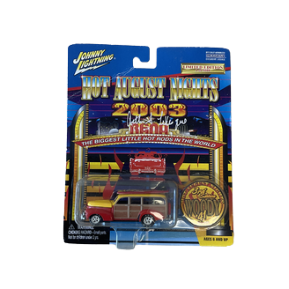 Johnny Lightning Hot August Nights 2003 Reno 1941 Woody Die-Cast Collectible Car