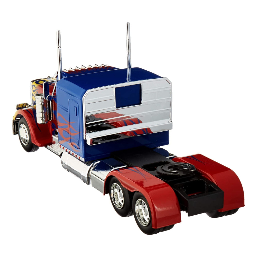 Optimus Prime Truck with Robot on Chassis from Transformers Movie Hollywood Rides Series Diecast Model