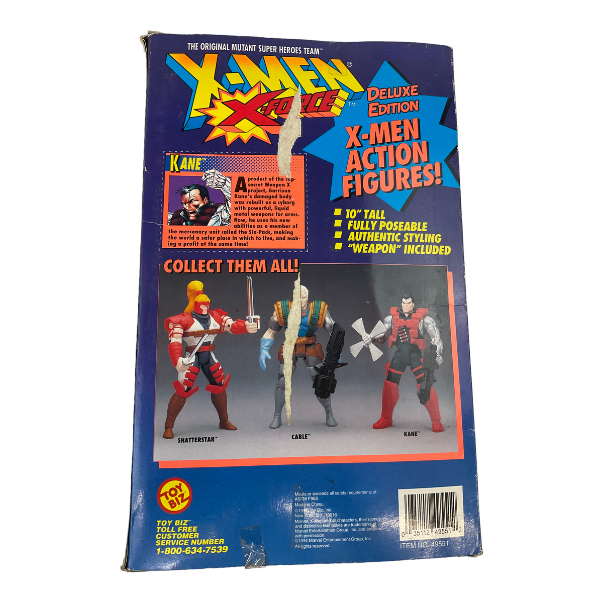 X-Men Kane 10&quot; Deluxe Edition Action Figure Toy Biz