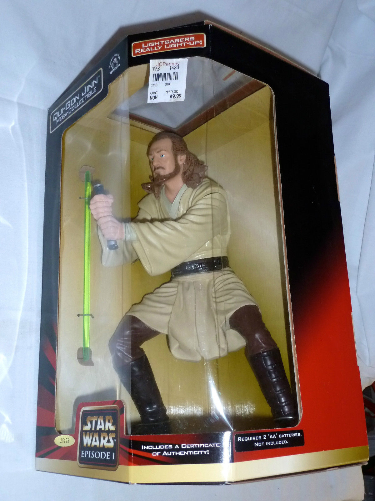 Star Wars Episode 1 - Mega Collectible Qui-Gon Jinn 12" Action Figure