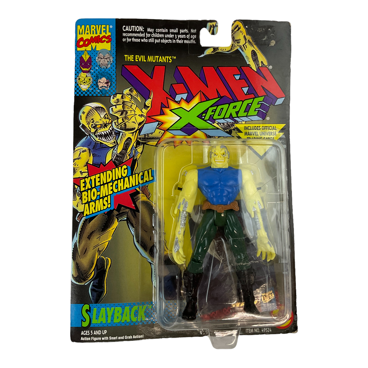 Slayback Action Figure 1994 X-Men X-Force - Evil Mutants w/ Snarl &amp; Grab Action Toy
