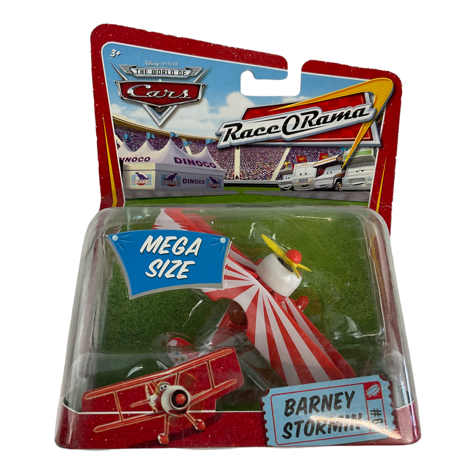 Disney World of Cars Barney Stormin Die Cast Metal Plane