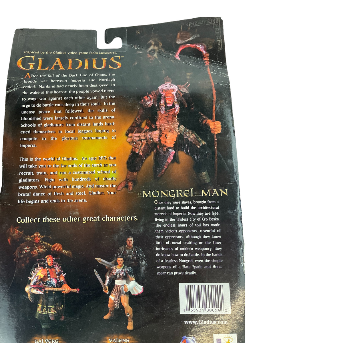 Gladius Mongrel Man w/Slate Spade and Hoodspear Figure by LucasArts 2003