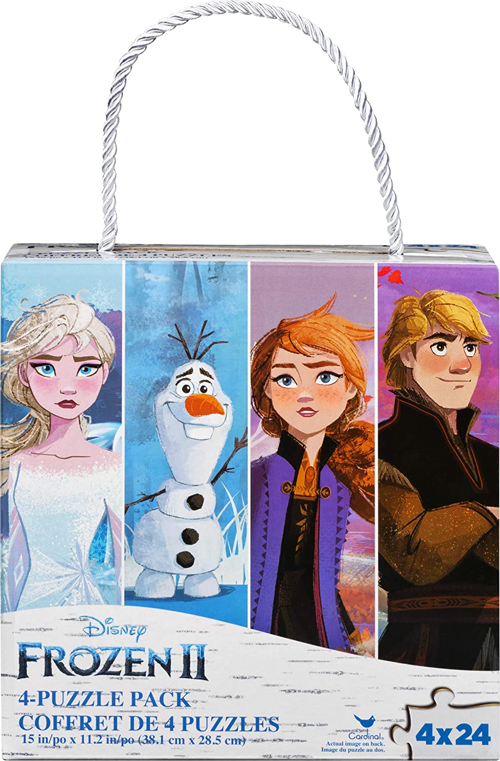 Disney Frozen 2 4-Pack of Jigsaw Puzzles for Families, Kids, and Preschoolers