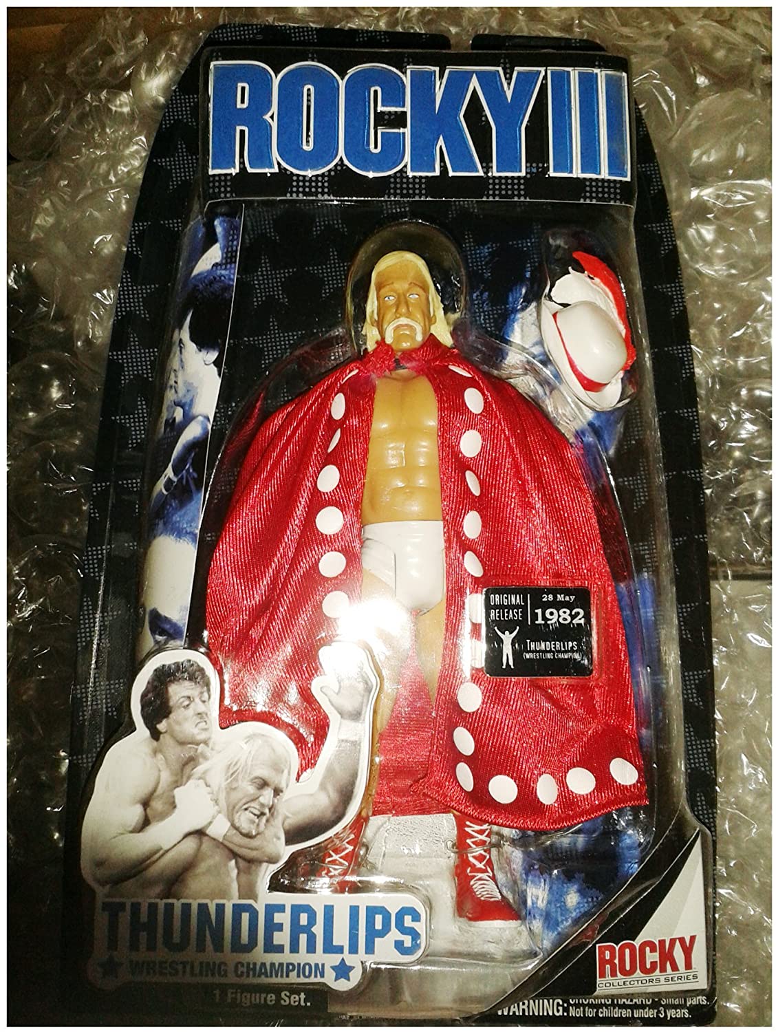 Jakks Pacific Rocky III Series 3 Action Figure Thunderlips (Played by Hulk Hogan)