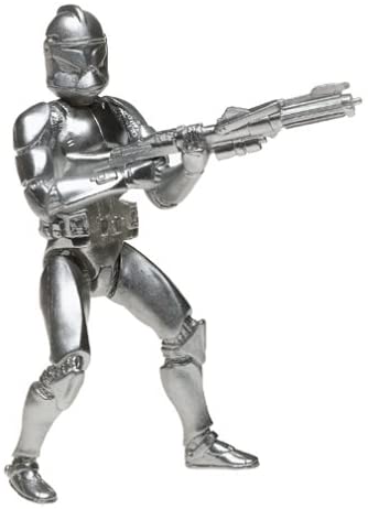Star Wars Saga Legends 2003 Silver Clone Trooper - 84540