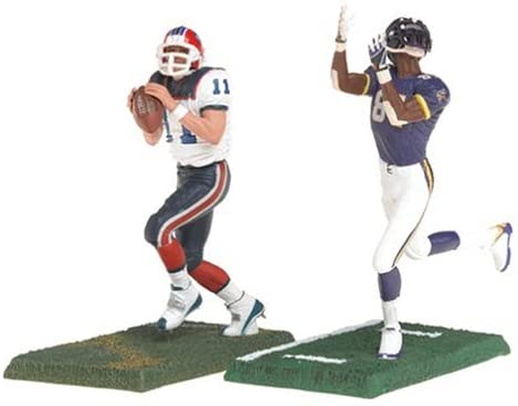 Mcfarlane 3" NFL 2-packs Series 2 Randy Moss and Drew Bledsoe