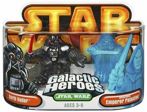 Star Wars Galactic Heros Darth Vader &amp; Holographic Emperor Palpatine