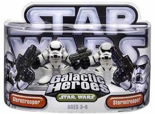 Star Wars Episode 2 Galactic Heroes 2 Pack Stormtrooper