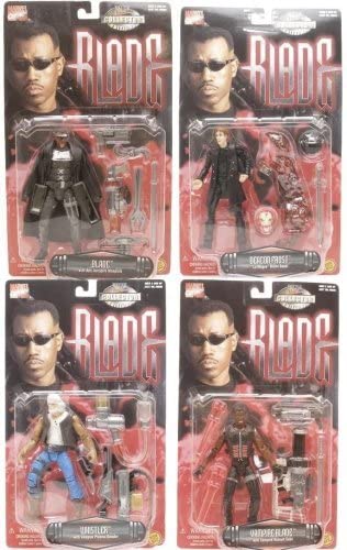 Marvel Collectors Movie Series Blade, Vampire Blade, Deacon Frorst, Whistler Figure Set