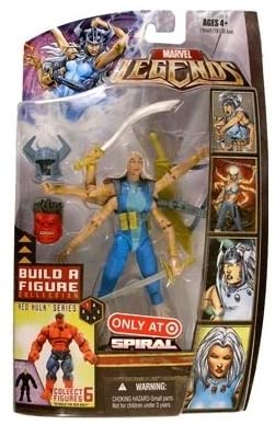 Marvel Legends Exclusive Red Hulk Build-A-Figure Wave Action Figure Spiral (Gold Variant)