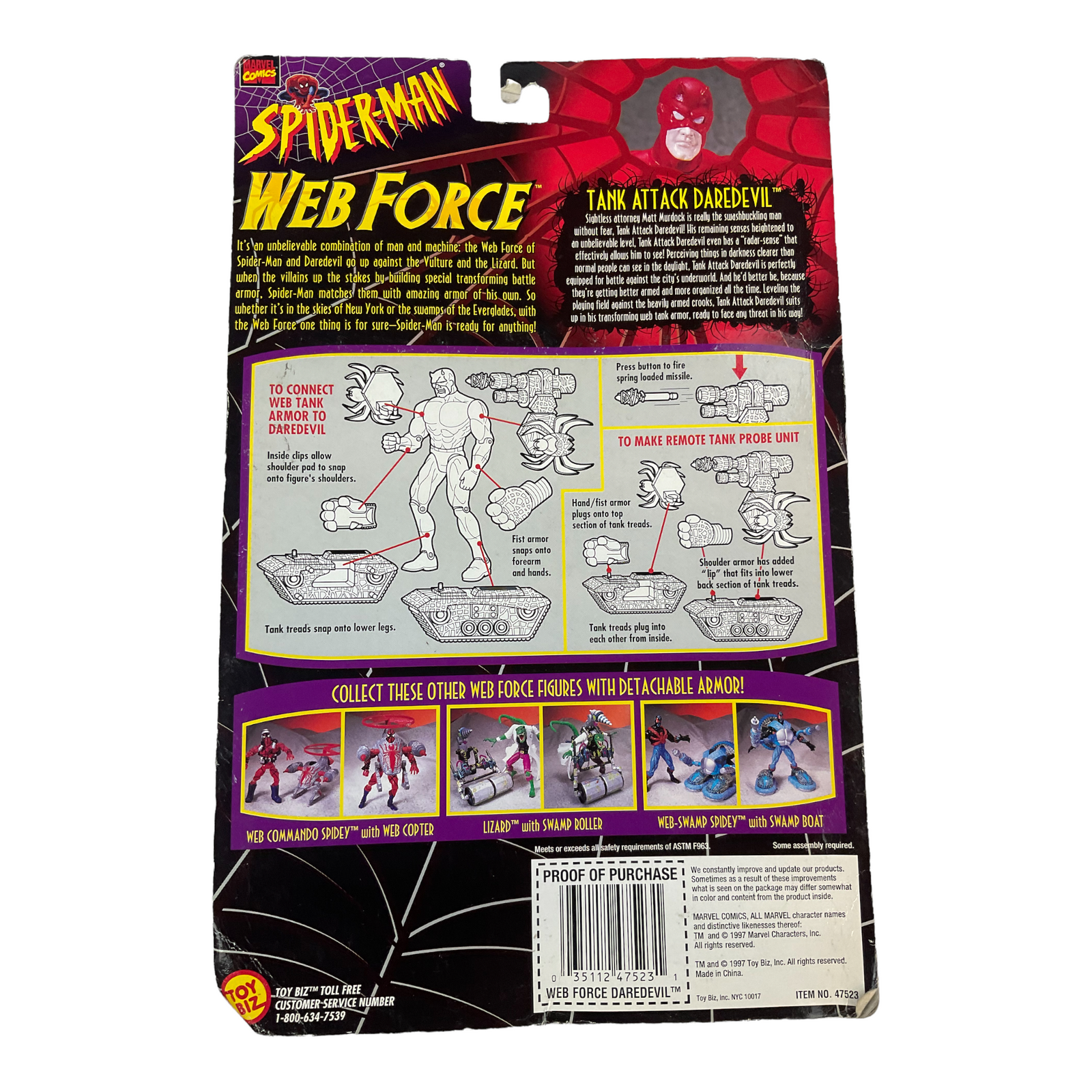 Spider-Man Web Force Tank Attack Daredevil