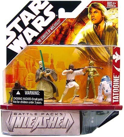 Star Wars Unleashed Battle 4 Pack Episode 4 Luke & Droids