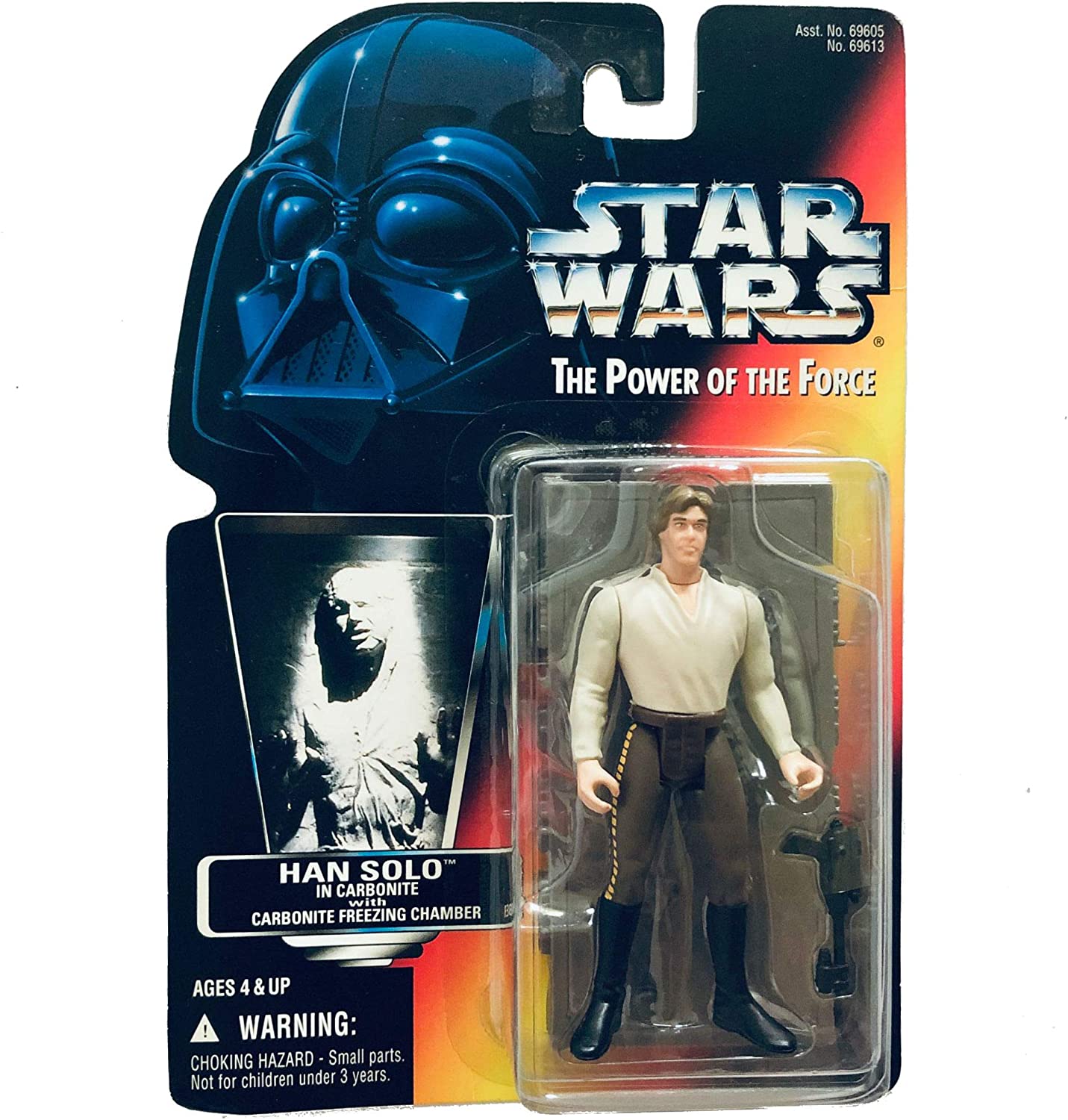 Star Wars Power of the Force Red Card Han Solo in Carbonite Action Figure