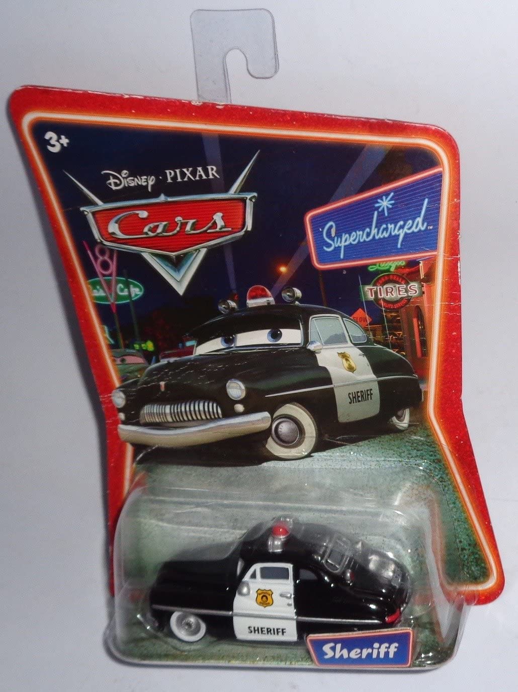 Disney Pixar Cars Movie Supercharged Sheriff and Mcqueen, Dinoco, Radiator Springs