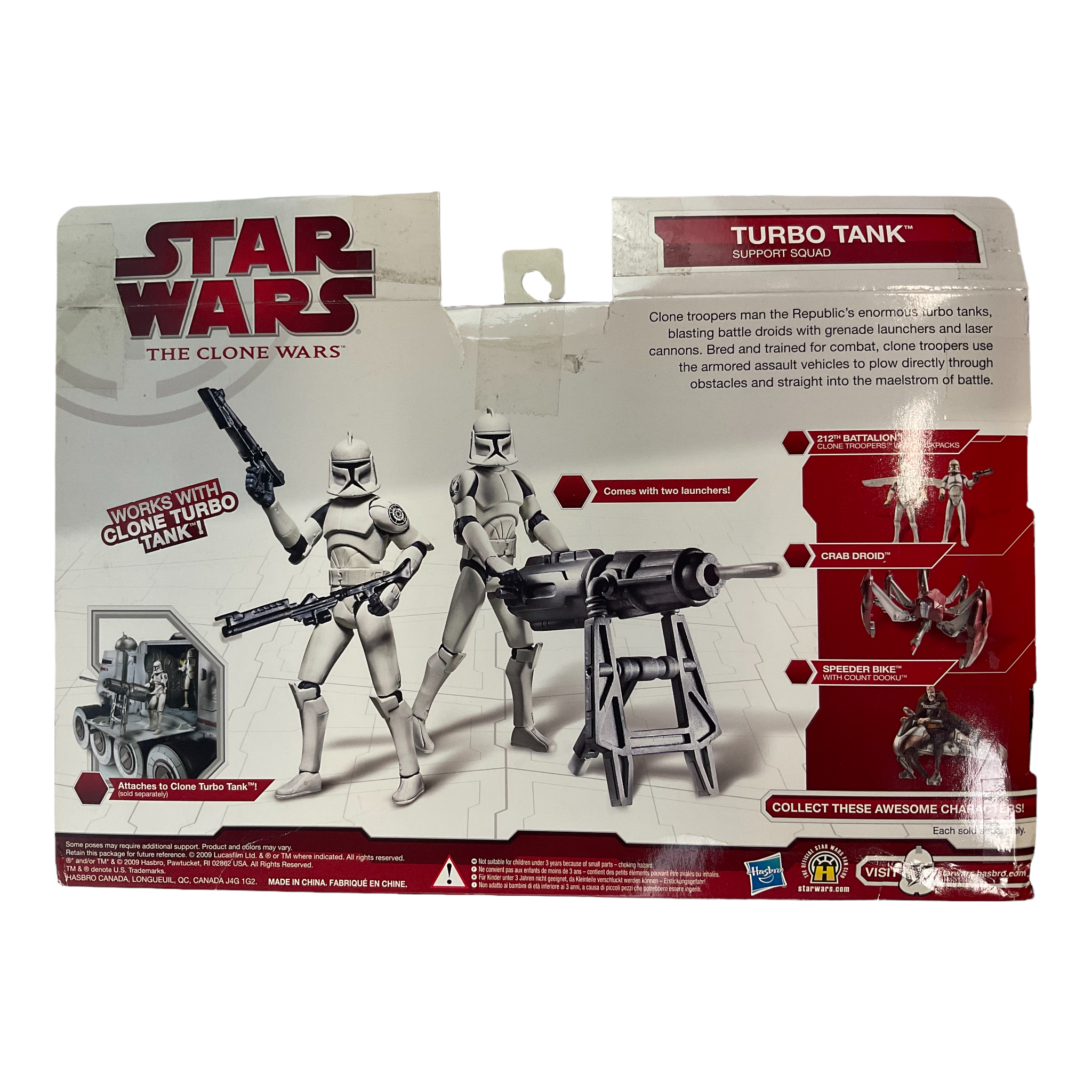 Star Wars The Clone Wars Turbo Tank Support Squad Figures Retro