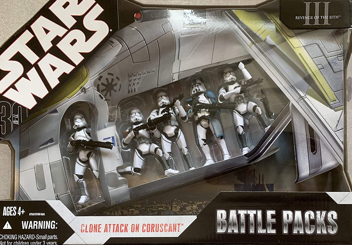 Star Wars 30th Anniversary Collection Battle Packs Clone Attack On Coruscant