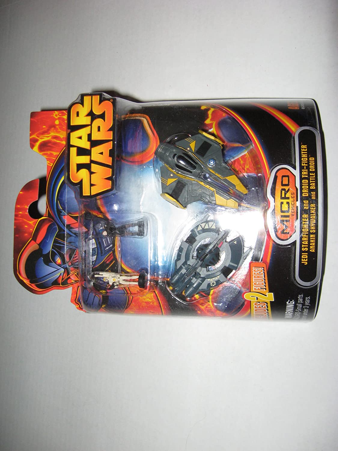 Star Wars Micro Vehicles Jedi Star Fighter and Droid Tri-Fighter Mini Vehicle