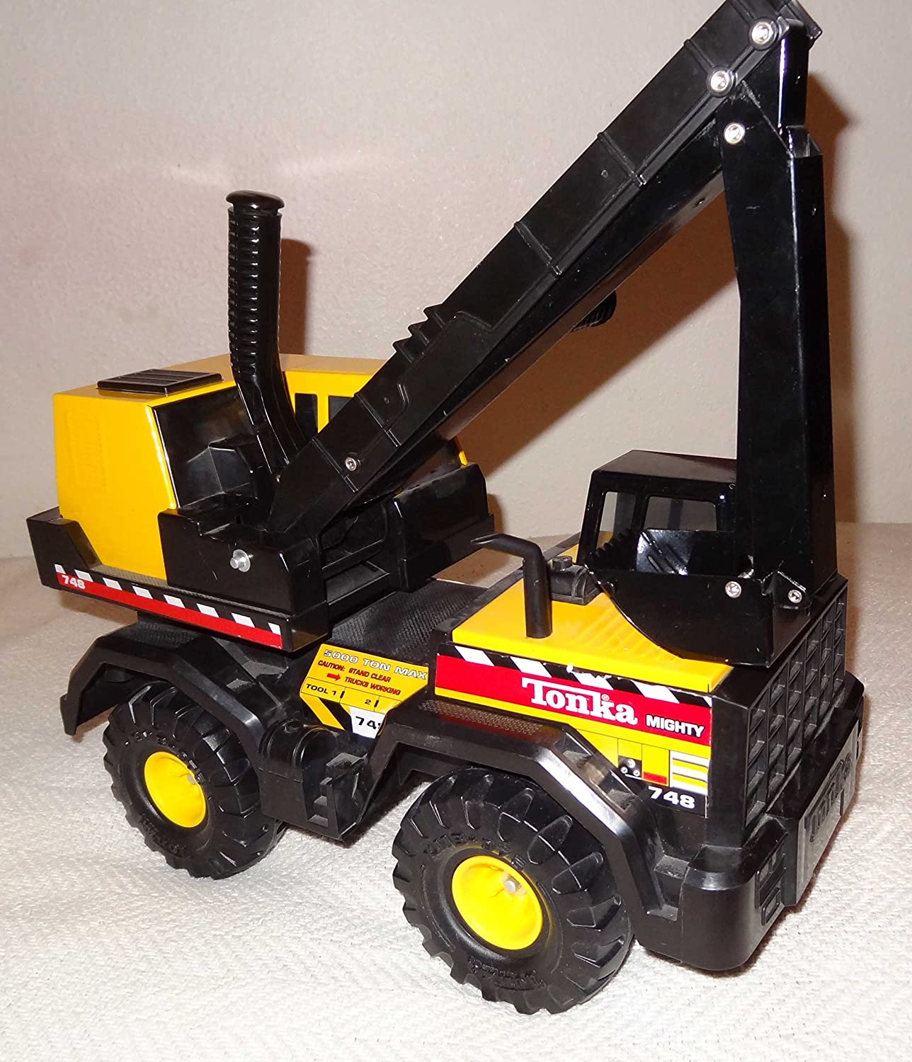 Tonka: "Mighty Backhoe" - Steel 30" Construction Vehicle