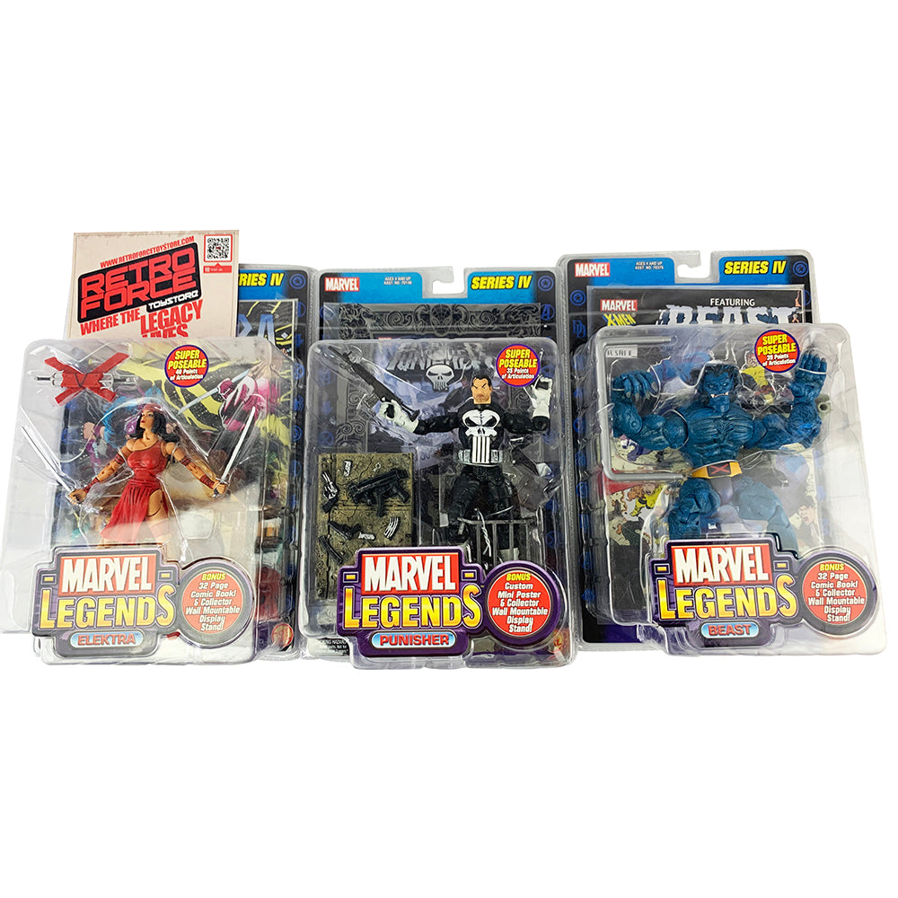 NEW Marvel Toybiz Legends Series 4 Action Figures (Pack of 3)