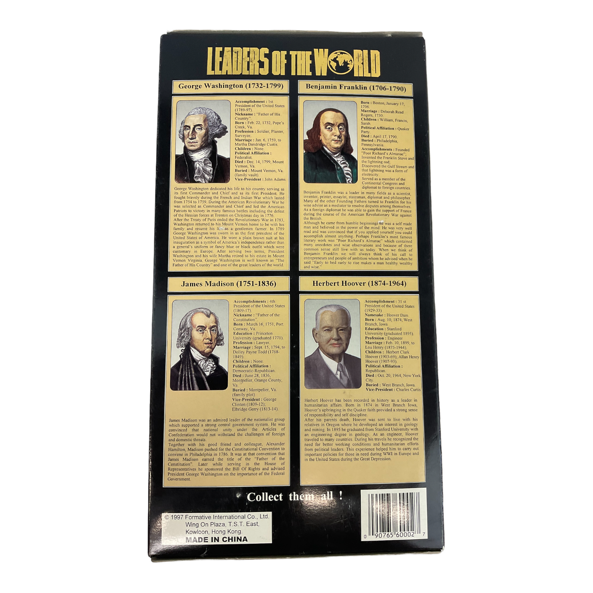 Leaders of the World Benjamin Franklin - Fully Poseable/Display Stand