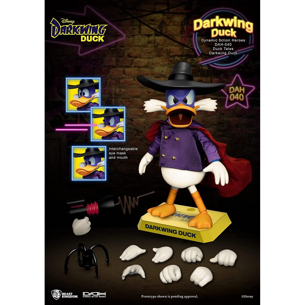 DuckTales Darkwing Duck Dynamic Heros Action Figure, Multicolor 6 Inches