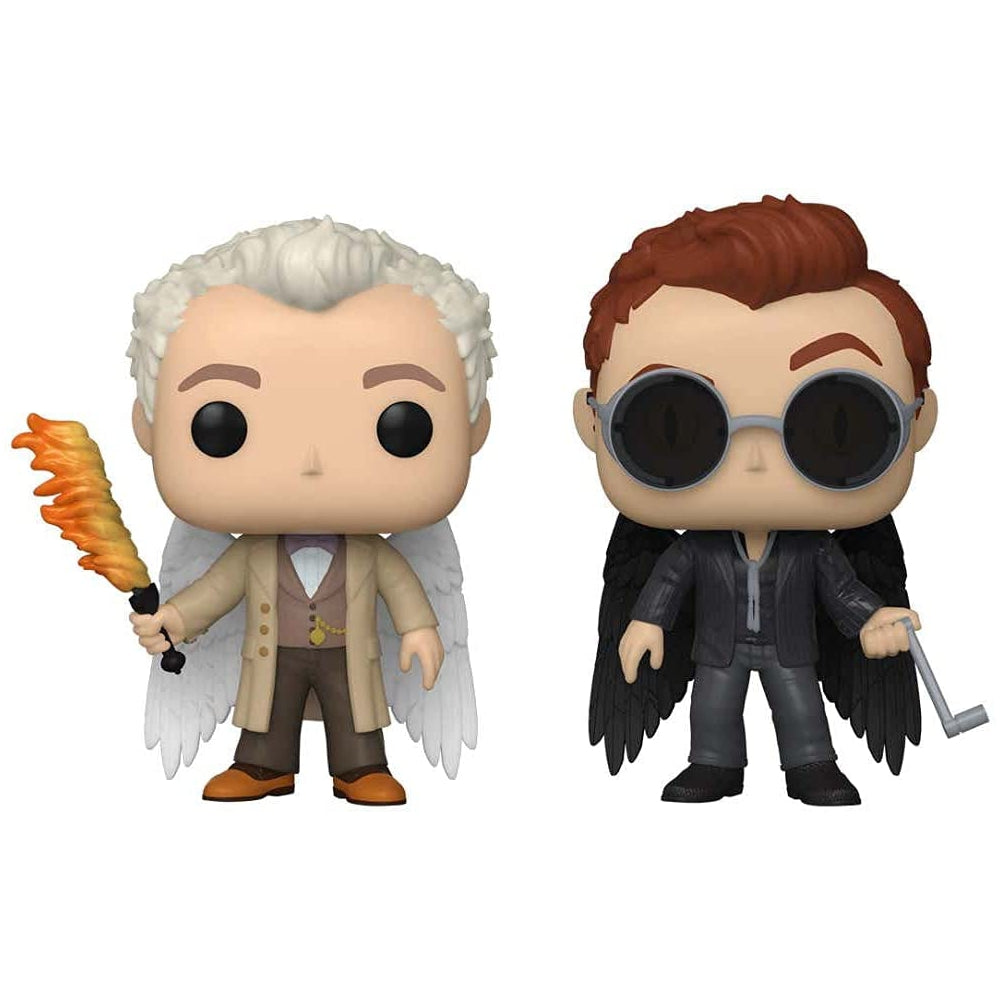 Funko POP! TV Good Omens Aziraphale & Crowley Specialty Series Figures, 2 Pack