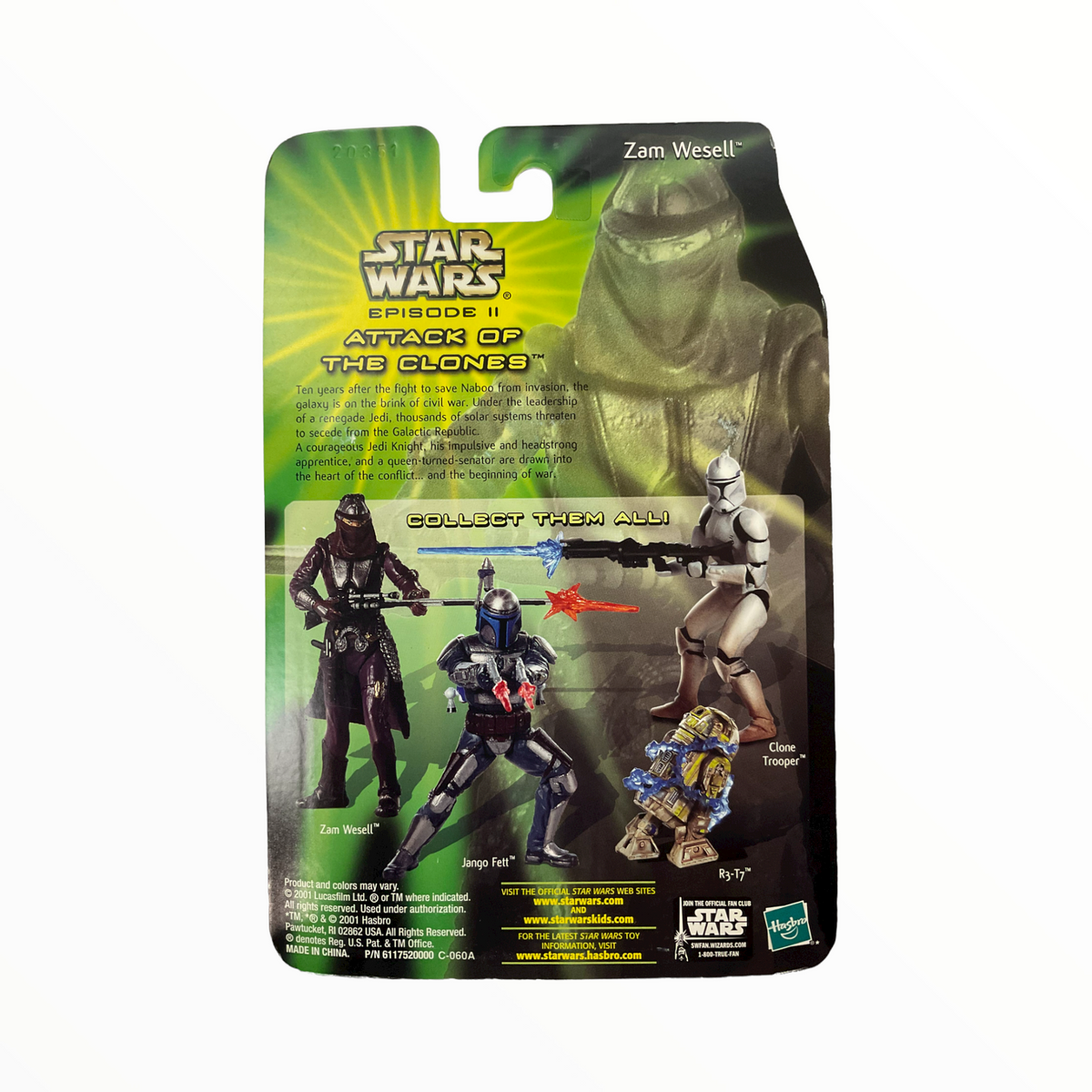 Hasbro Star Wars Power of The Jedi Sneak Preview Zam Wesell