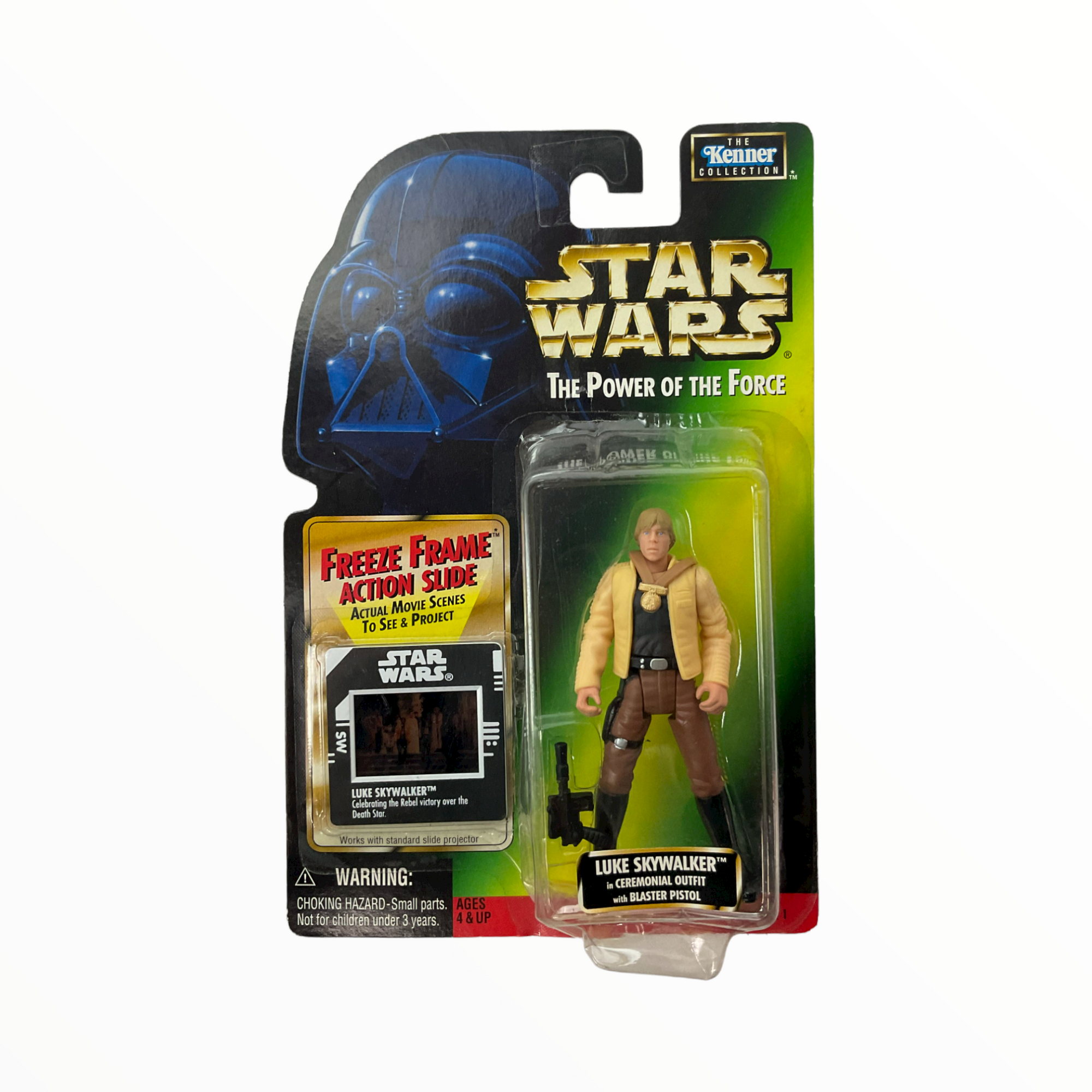 Star Wars The Power of the Force Green Card, Luke Skywalker Action Figure