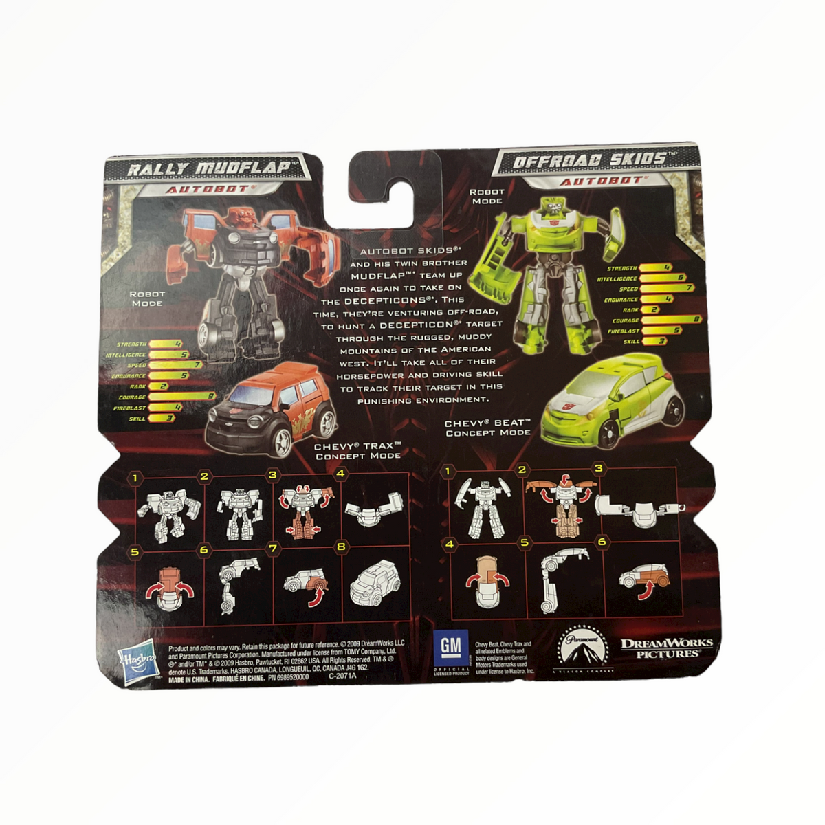 Transformers 2 Exclusive Global Alliance 2 Pack Rally Mudflap &amp; Offroad Skids